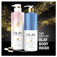 slide 16 of 25, Olay Nourishing & Hydrating Body Lotion with Hyaluronic Acid, 17 fl oz Pump, 17 fl oz