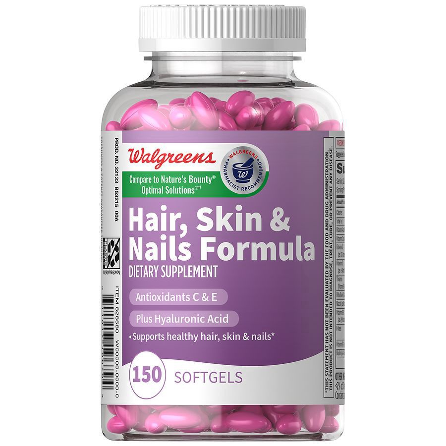 slide 1 of 3, Walgreens Hair/Skin/Nail, 150 ct