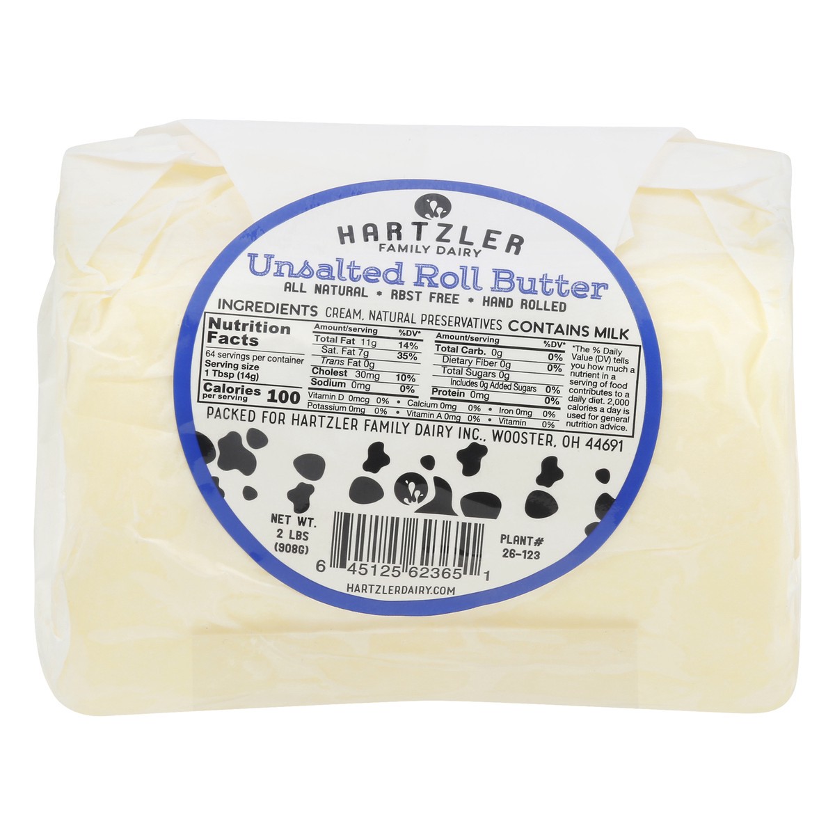 slide 6 of 9, Hartzler Roll Butter - 2 oz, 2 oz