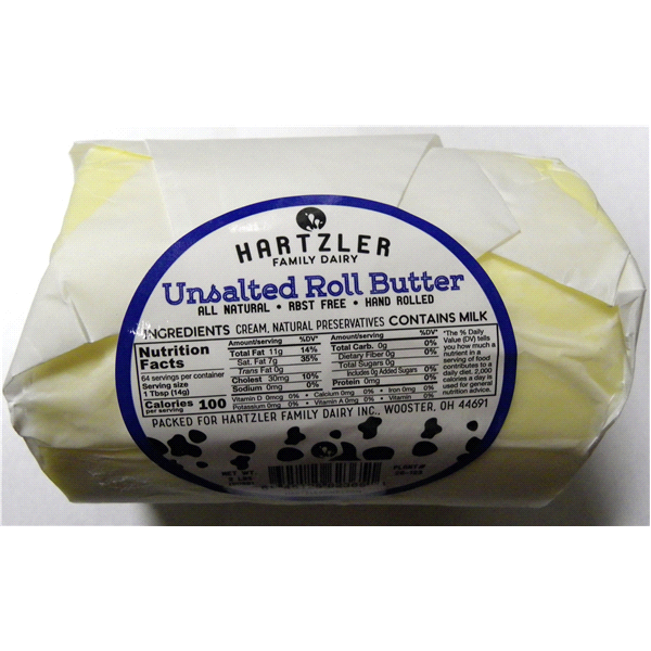 slide 1 of 1, Hartzler Roll Butter 2 oz, 2 oz