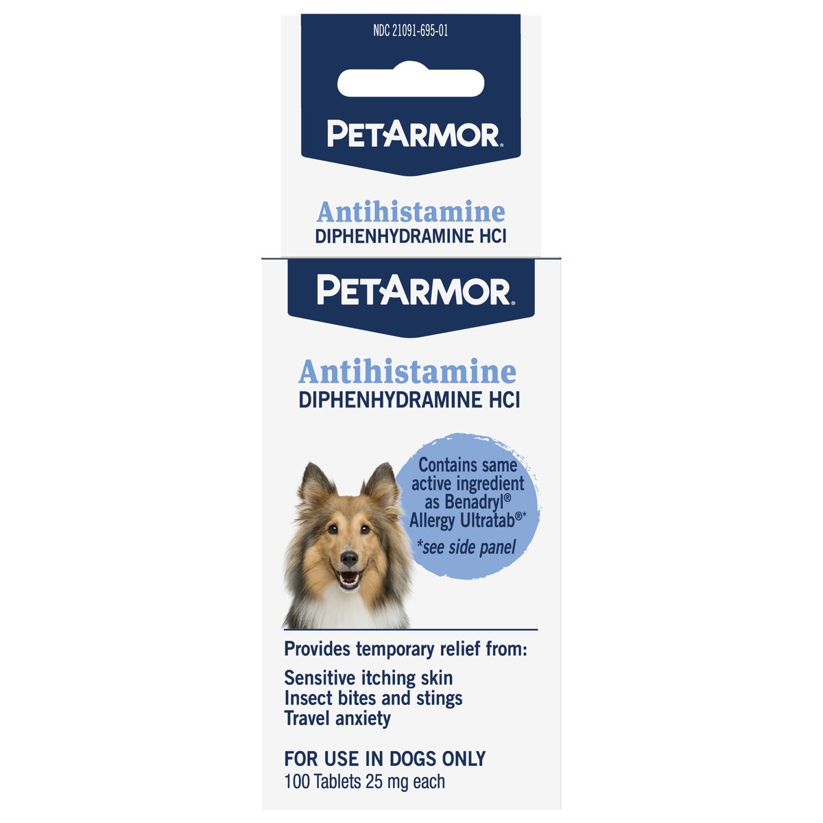 slide 1 of 2, PetArmor Antihistamine Tabs Dog 100CT, 100 ct