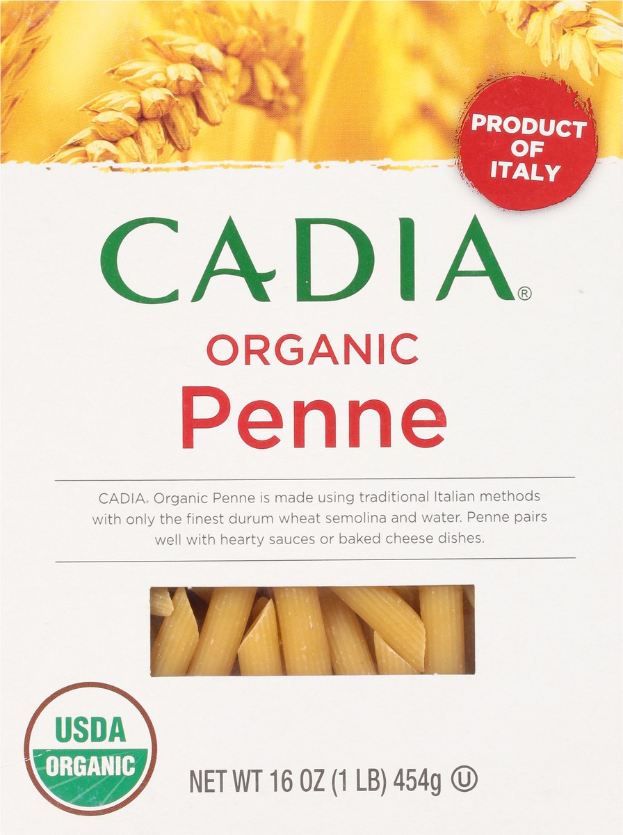 slide 5 of 14, Cadia Organic Penne 16 oz, 16 oz