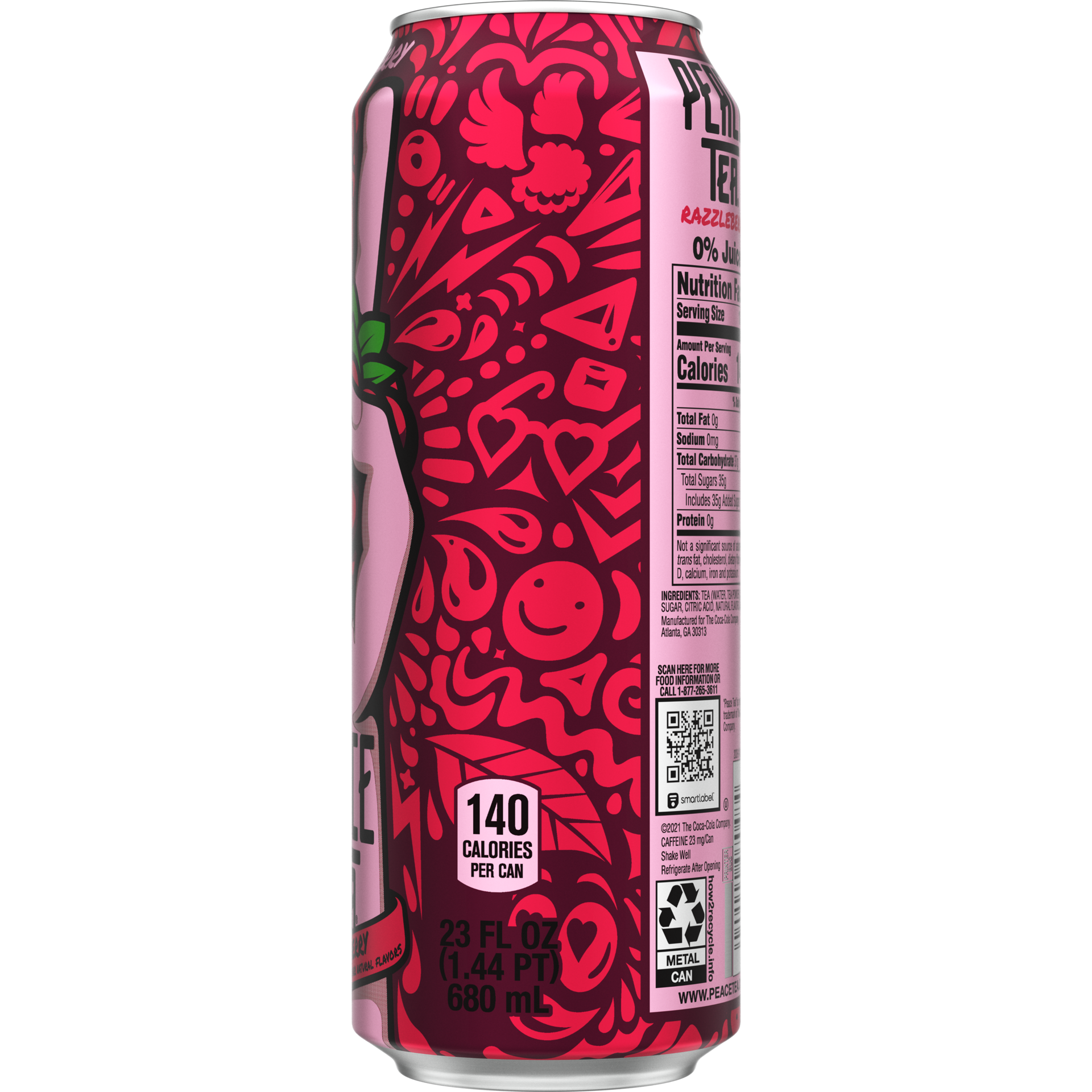 slide 4 of 5, Peace Tea Razzleberry Can- 23 fl oz, 23 fl oz