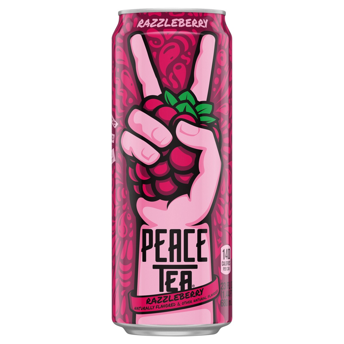 slide 1 of 5, Peace Tea Razzleberry Can- 23 fl oz, 23 fl oz