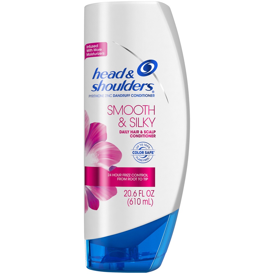 slide 1 of 1, Head & Shoulders Smooth and Silky Dandruff Conditioner, 20.6 fl oz