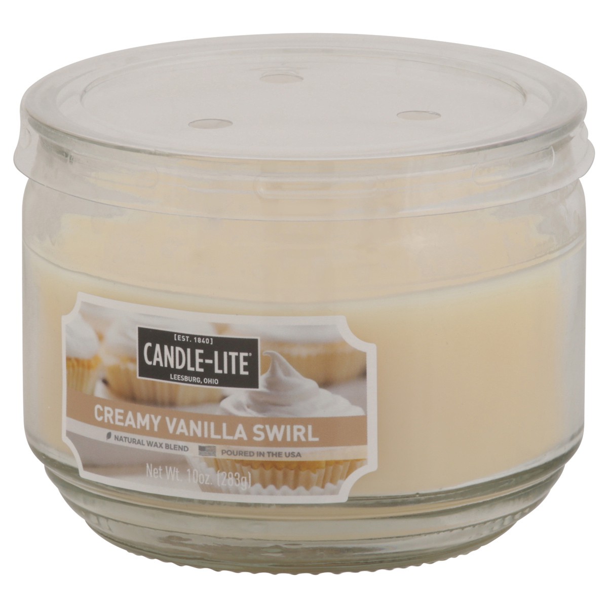 slide 5 of 12, Candle-Lite Creamy Vanilla Swirl Candle 10 oz, 10 oz