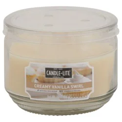Candle-Lite Creamy Vanilla Swirl Candle 10 oz
