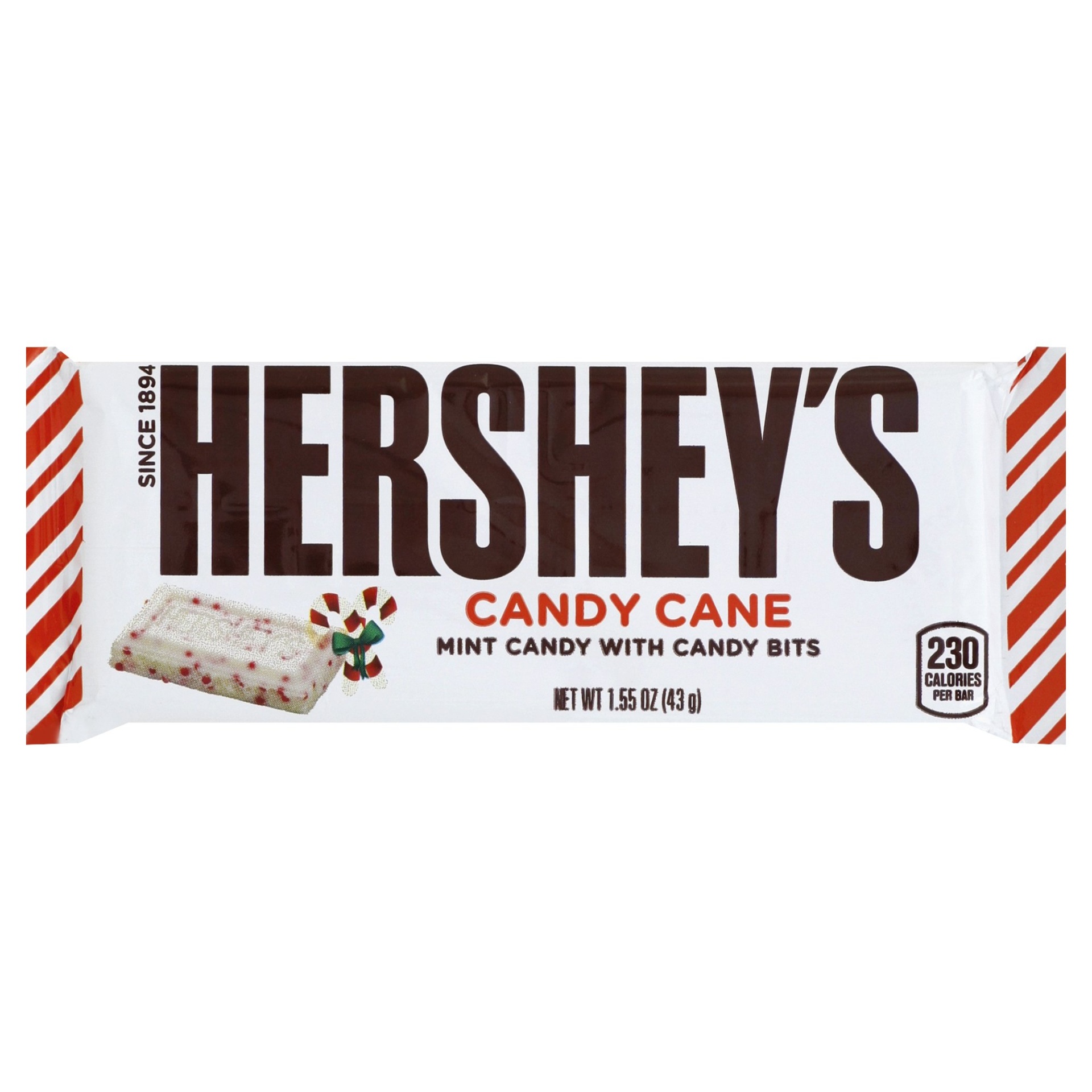 slide 1 of 2, Hershey's Candy Cane Bar, 1.55 oz