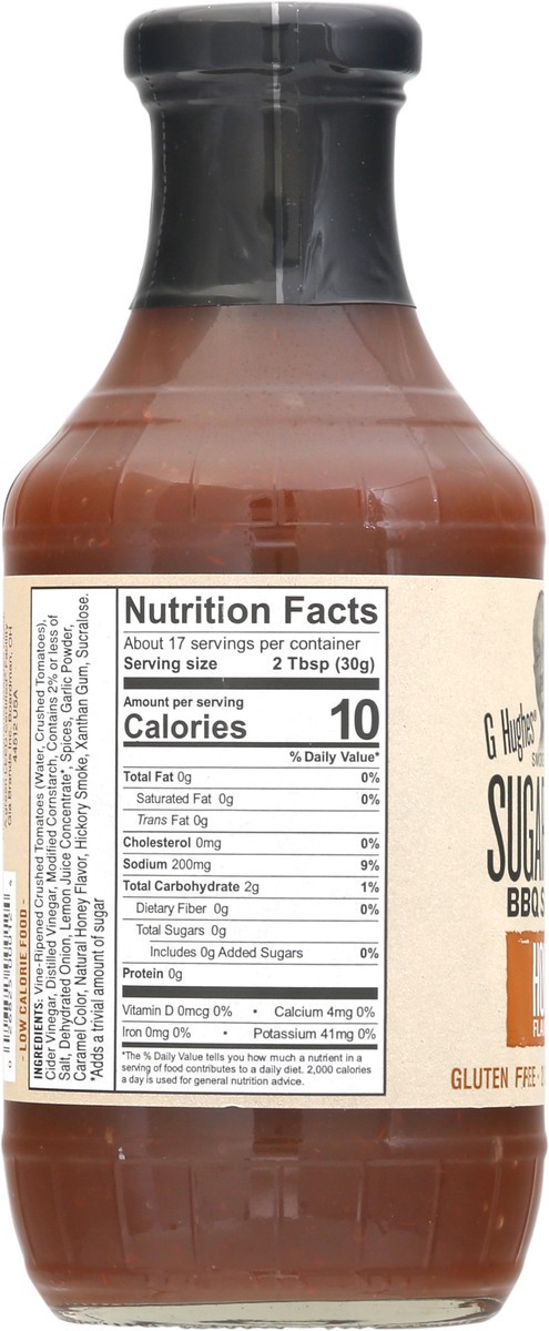 slide 8 of 13, G Hughes Sugar Free Smokehouse Honey Flavored BBQ Sauce 18 oz, 18 oz