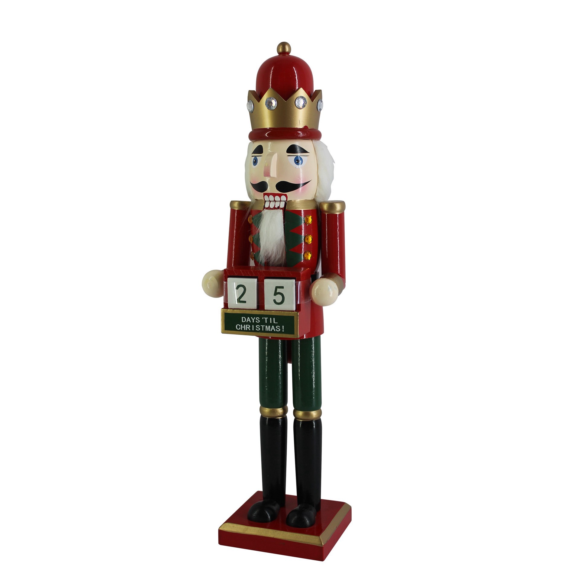 slide 5 of 5, 16" Christmas Countdown Nutcracker By Ashland, 16 in