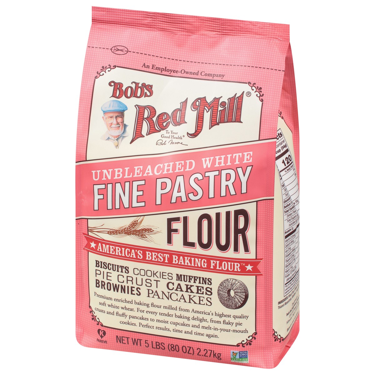slide 3 of 9, Bobs Bob's Red Mill Unbleached White Pastry Flour, 5 lb