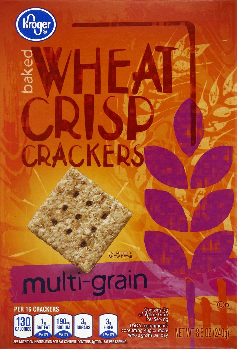 slide 4 of 4, Kroger Wheat Crisp Multigrain Cracker, 8.5 oz