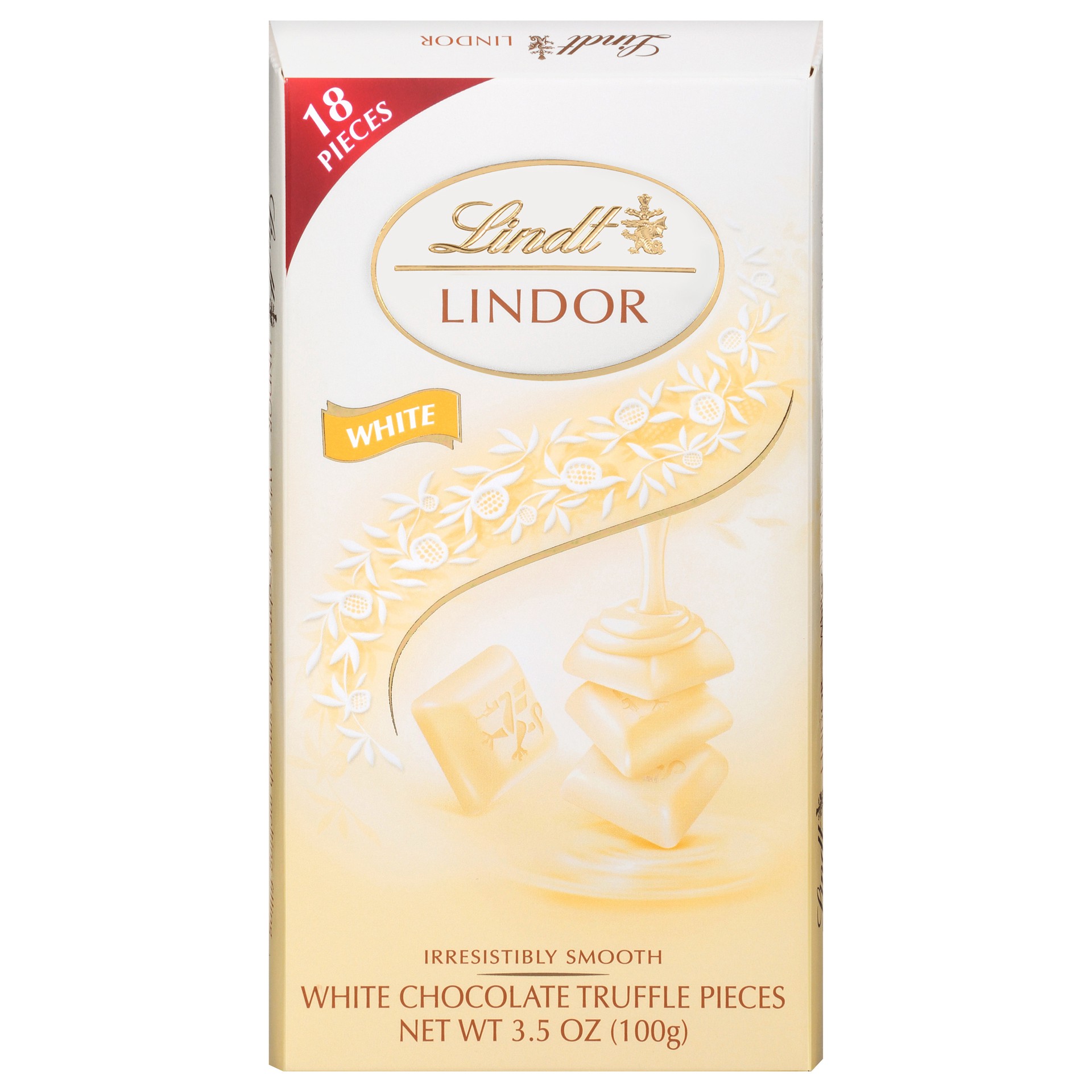 slide 1 of 9, Lindt White Chocolate Truffle Pieces 18 ea, 3.5 oz