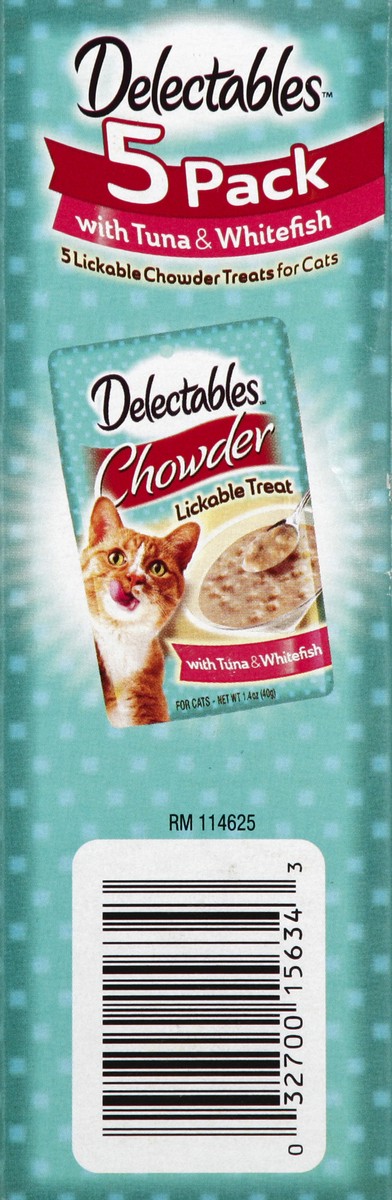 slide 4 of 5, Delectables Chowder Tuna & Whitefish Treats, 5 ct; 1.4 oz