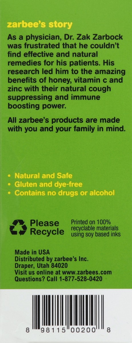 slide 5 of 5, Zarbee's Naturals Cough Syrup, 4 fl oz