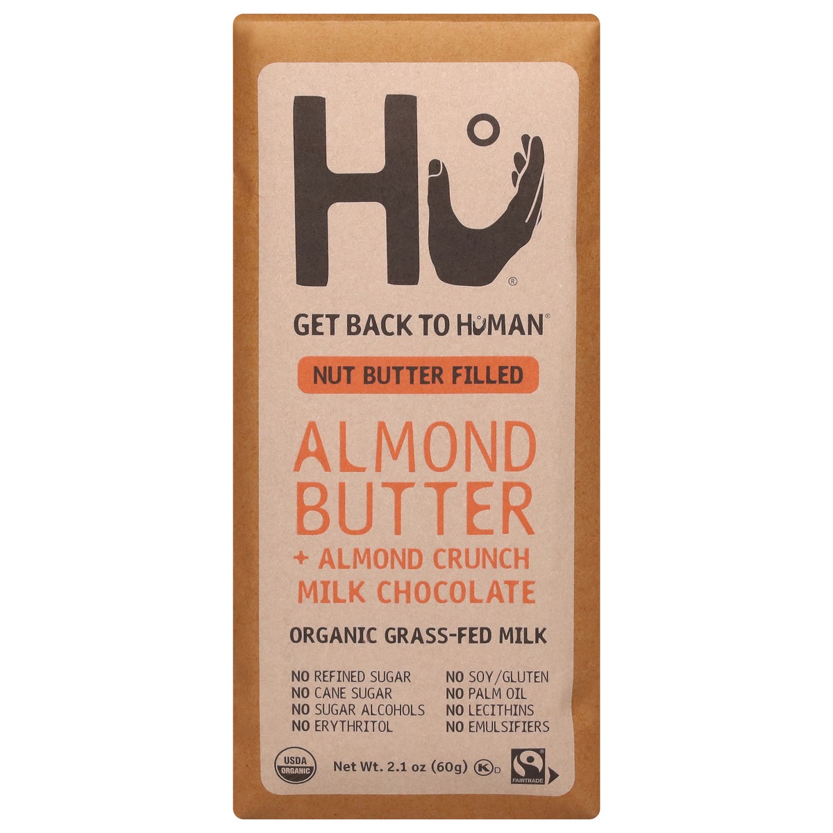 slide 1 of 14, Hu Almond Butter + Almond Crunch Milk Chocolate 2.1 oz, 2.10 oz