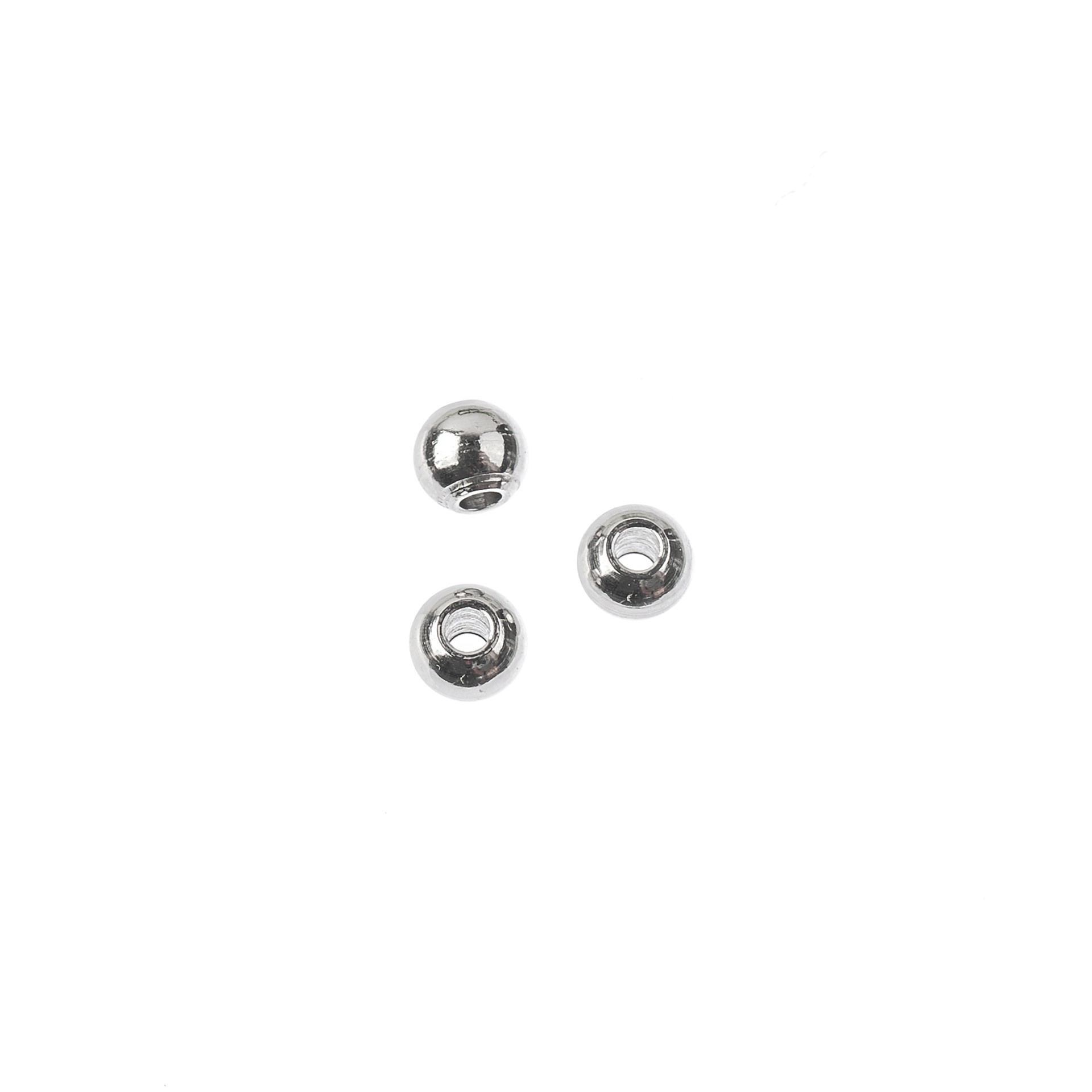 slide 2 of 3, 3mm Metal Spacer Beads, 40ct. By Bead Landing, 3 mm