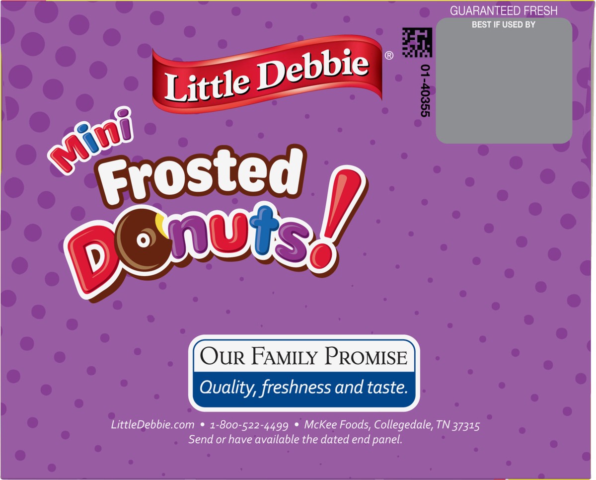 slide 10 of 12, Little Debbie Snack Cakes, Little Debbie Big Pack Mini Donuts (Frosted), 8 ct