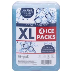 Cool Coolers Slim Ice Ice Packs XL 4 ea
