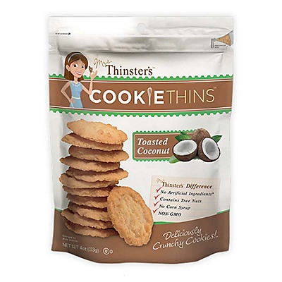 slide 1 of 1, Mrs. Thinster's Toasted Coconut Cookie Thins, 16 oz