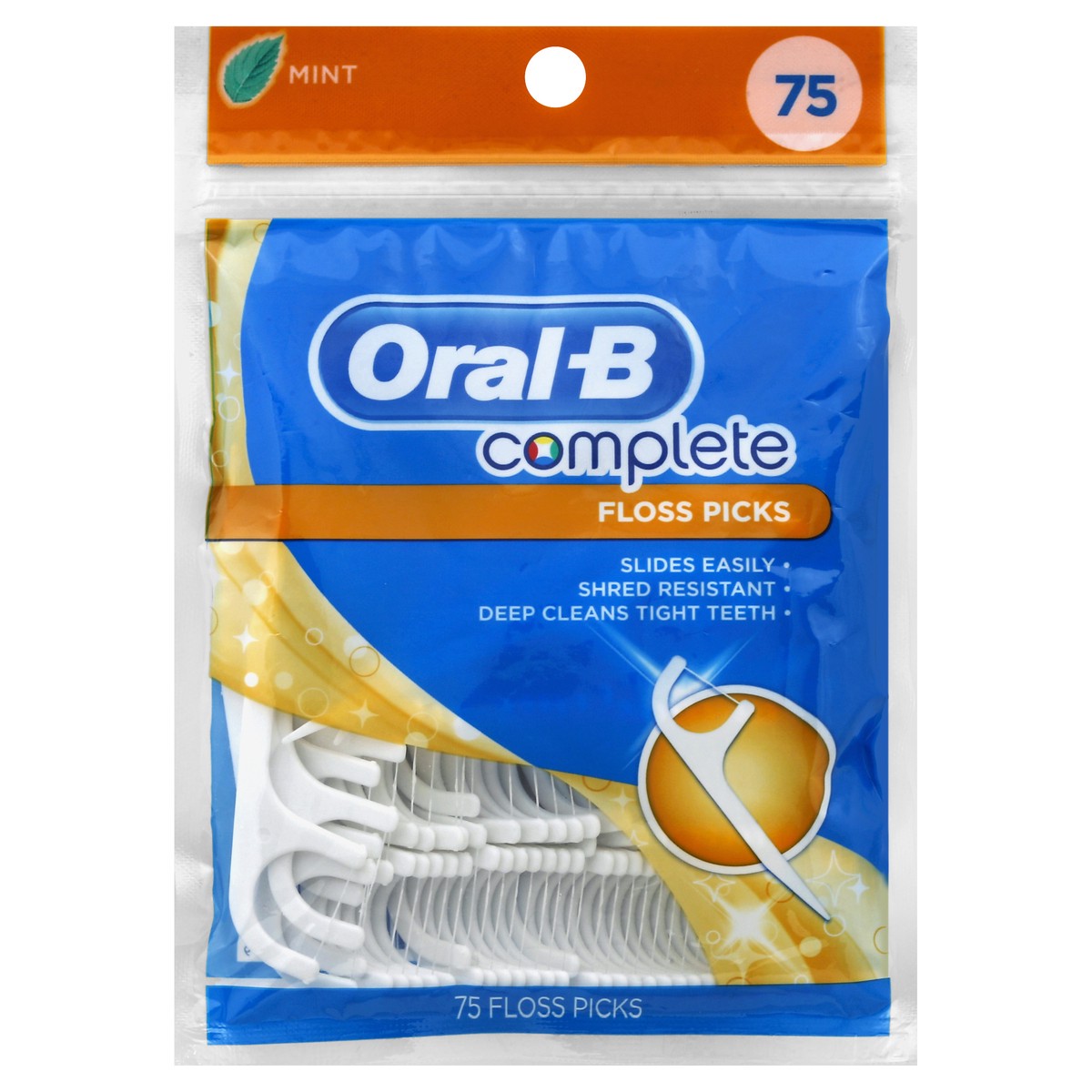 slide 3 of 3, Oral-B Floss Picks 75 ea, 75 ct