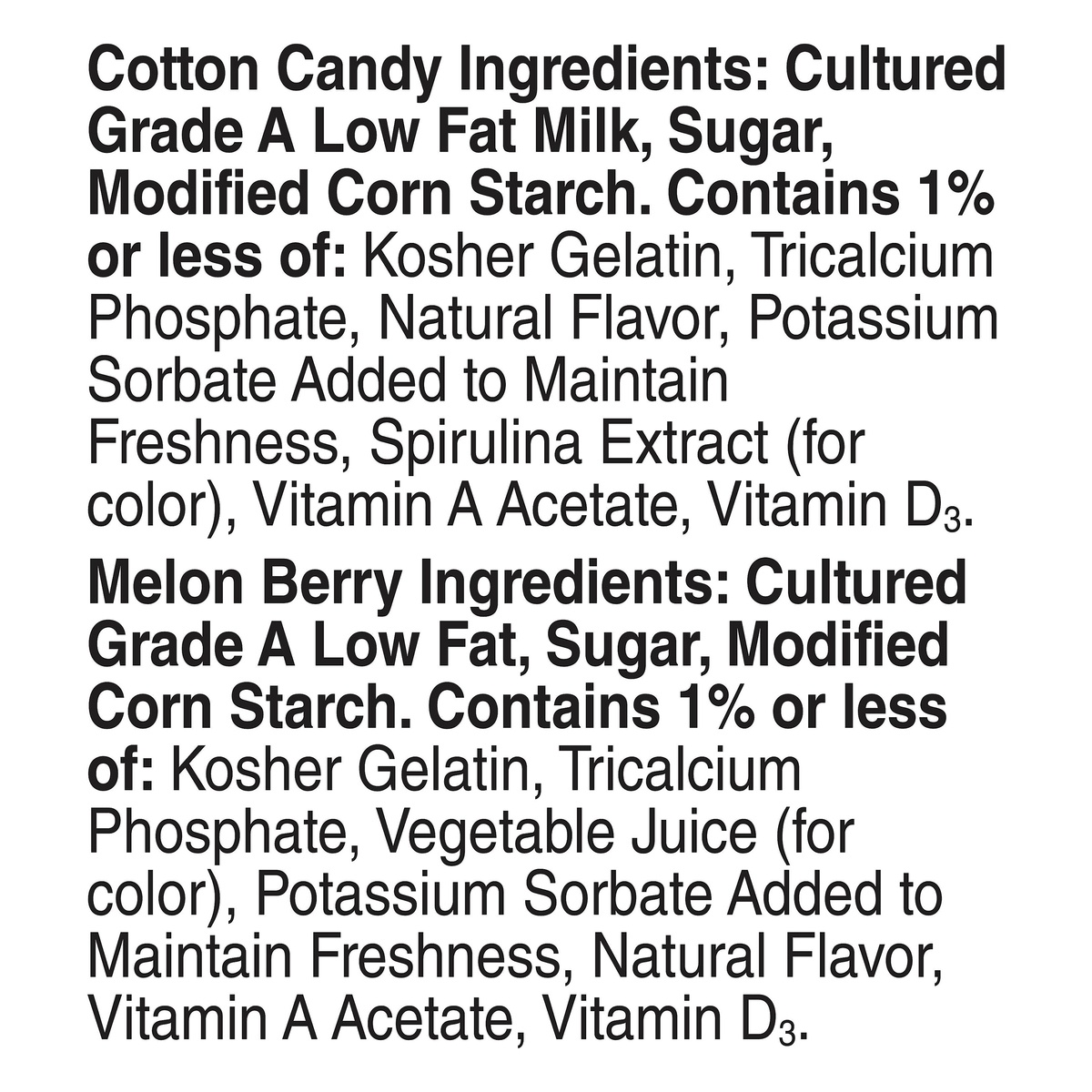 slide 4 of 10, Yoplait Go-Gurt, Portable Low Fat Yogurt Variety Pack, Cotton Candy & Melon Berry, 8 ct; 2 oz
