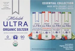 Michelob Ultra Organic Essential Collection Hard Seltzer, 12 Pack 12 fl oz Slim Cans
