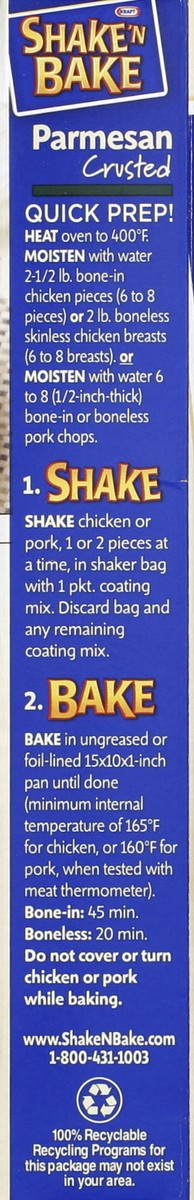 slide 3 of 4, Shake 'n Bake Shake'N Bake Parmesan Crusted, 5.75 oz