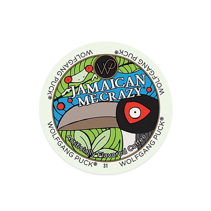 slide 1 of 1, Wolfgang Puck Jamaican Me Crazy Coffee Pods for Single Serve Coffee Makers, 18 ct