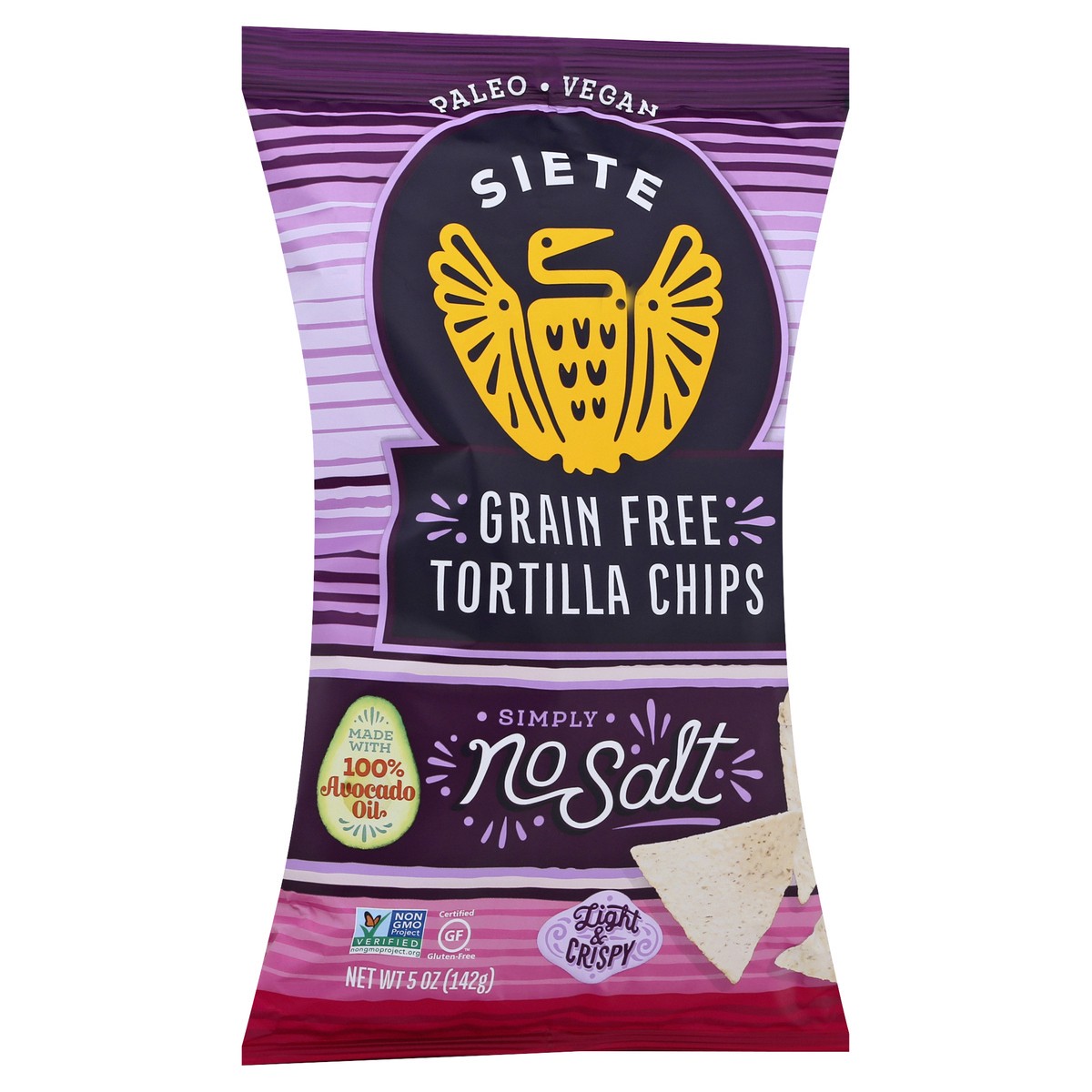 slide 10 of 13, Siete Grain Free Simply No Salt Tortilla Chips 5 oz, 5 oz