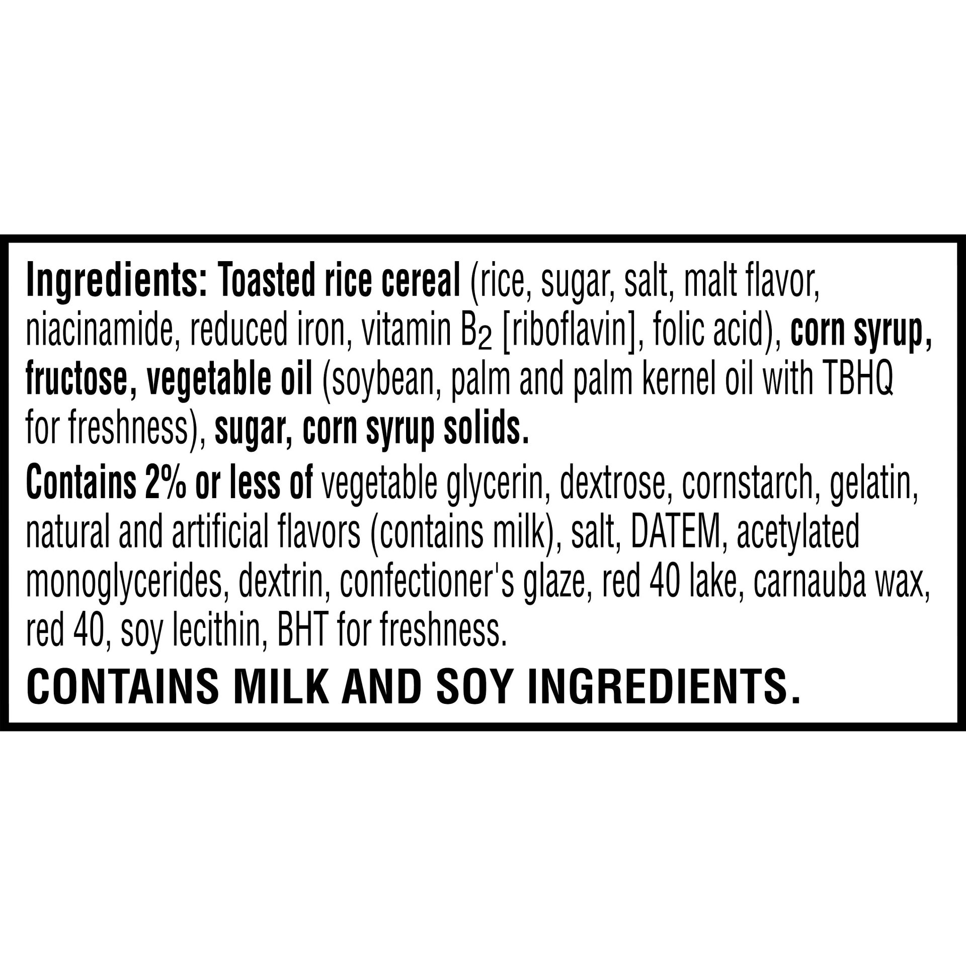 Kellogg's Rice Krispies Treats Mini Marshmallow Snack Bars, Valentine's