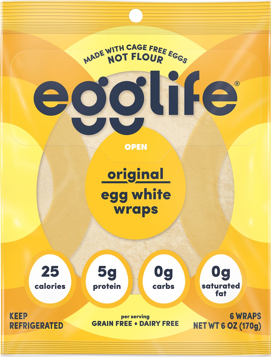slide 3 of 3, egglife Original Egg White Wraps 6 ea, 6 ct