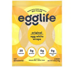 egglife Original Egg White Wraps 6 Each