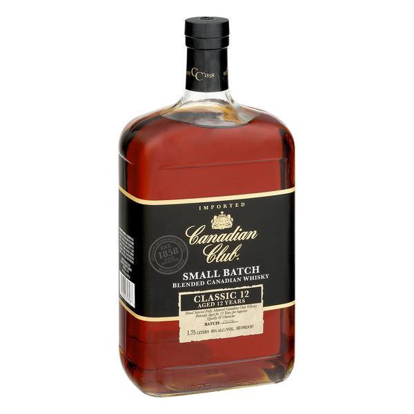 slide 1 of 1, Canadian Club Small Batch Classic 12 Year Old Whisky, 1.75 liter