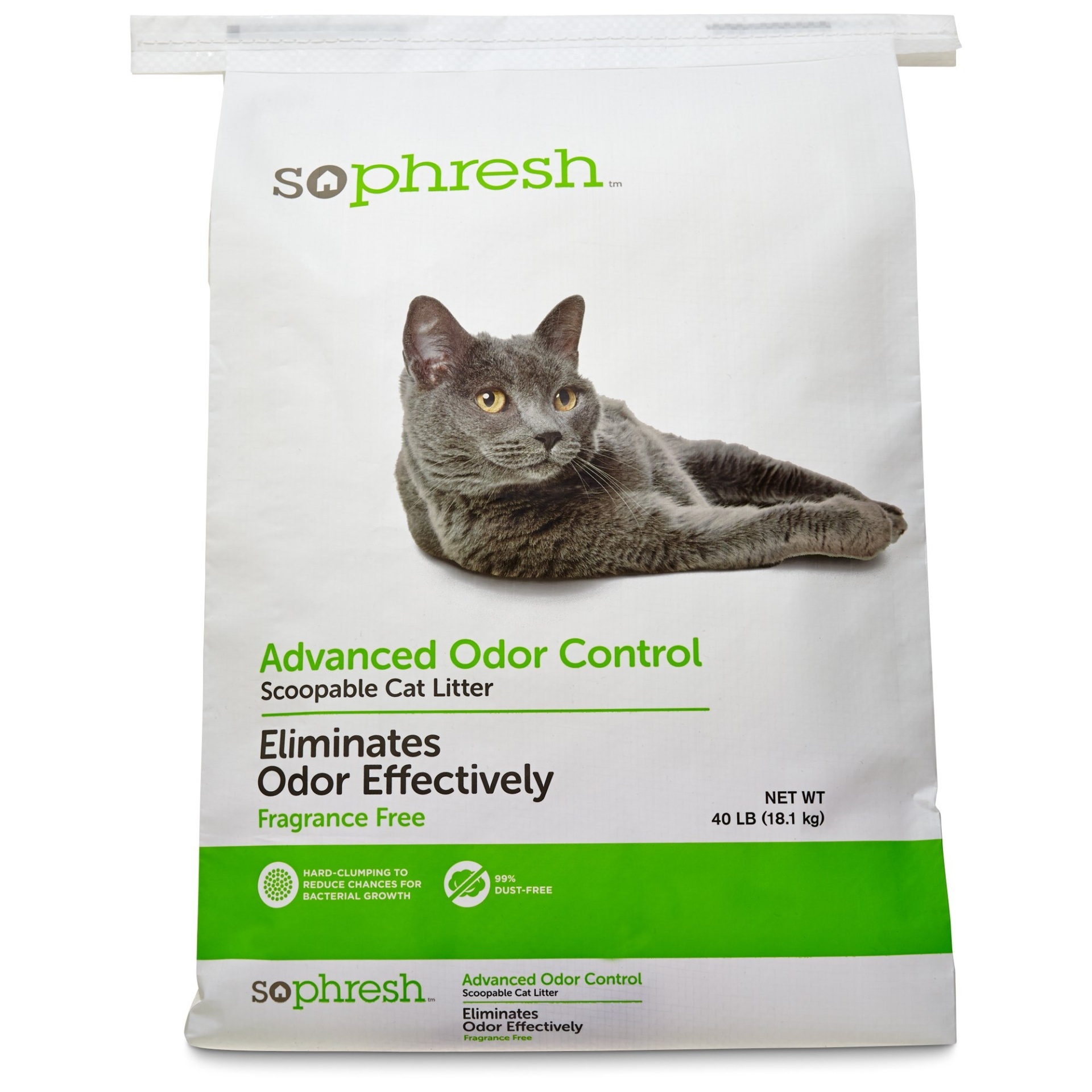 slide 1 of 1, So Phresh Advanced Odor Control Scoopable Cat Litter, 1 ct