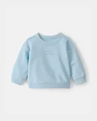 Carter's Baby Girl 'More Cuddles' French Terry Pullover Sweatshirt - Blue, 24M