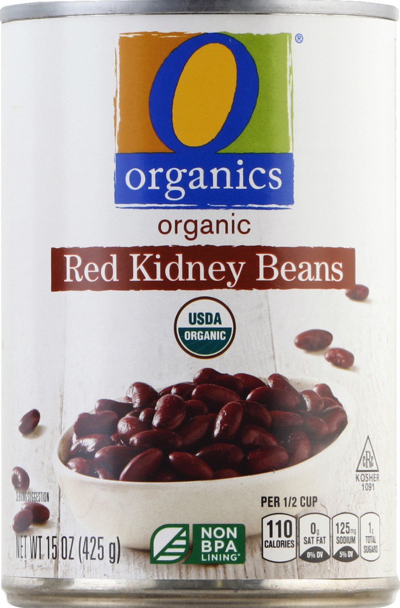slide 2 of 2, O Organics Organic Beans Red Kidney, 15 oz