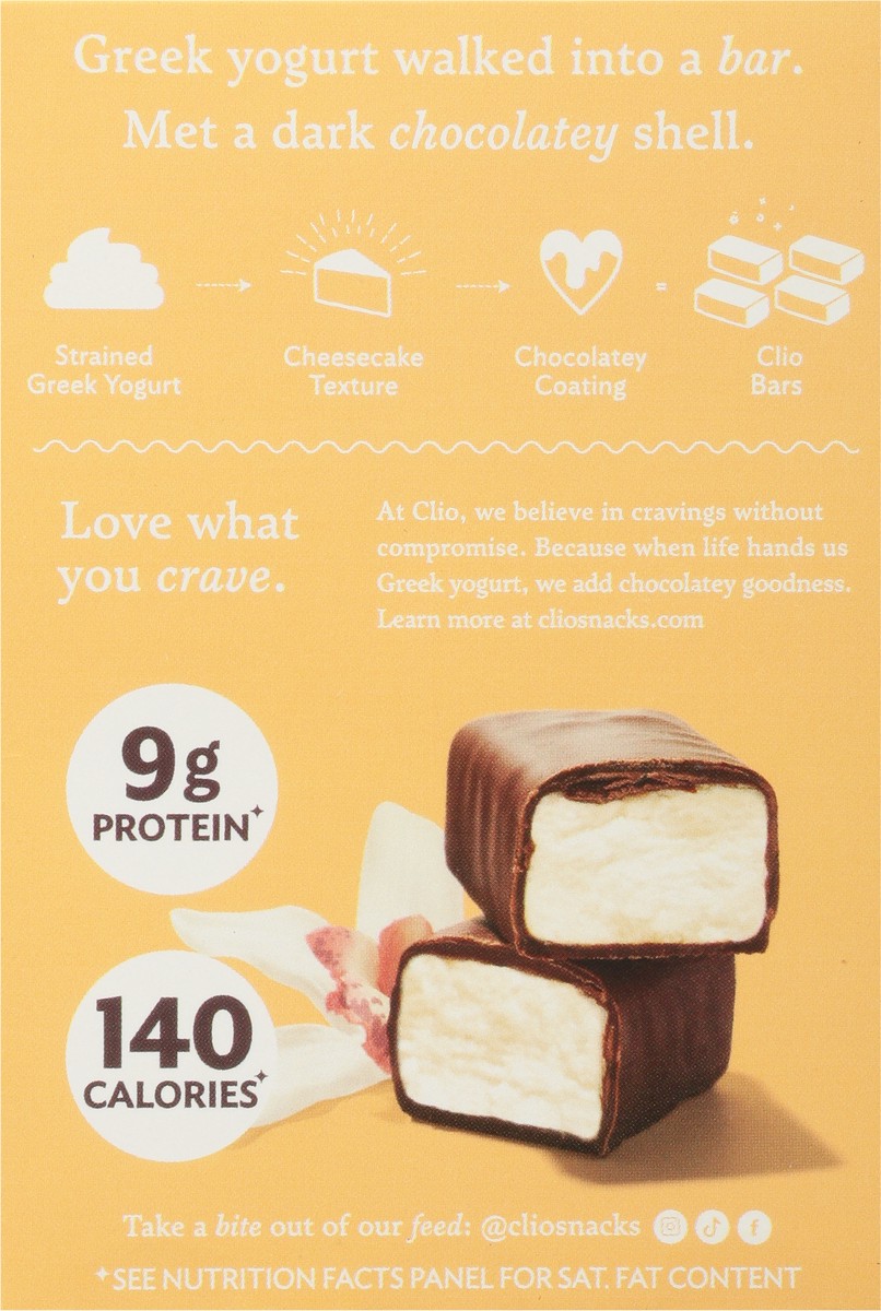 slide 12 of 13, Clio Yogurt Bars, Greek, Vanilla, 4 Pack, 4 ct