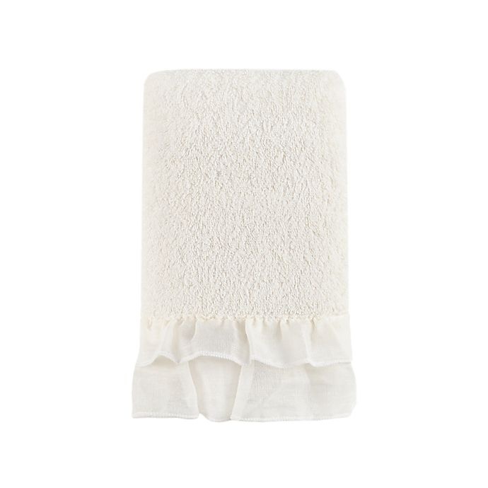 slide 1 of 1, Bee & Willow Home Cottage Ruffle Hand Towel - Coconut milk, 1 ct