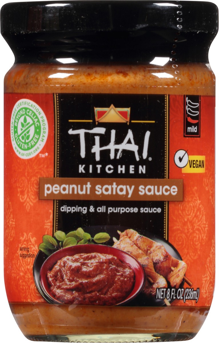 slide 6 of 7, Thai Kitchen Gluten Free Peanut Satay Sauce, 8 fl oz, 8 fl oz