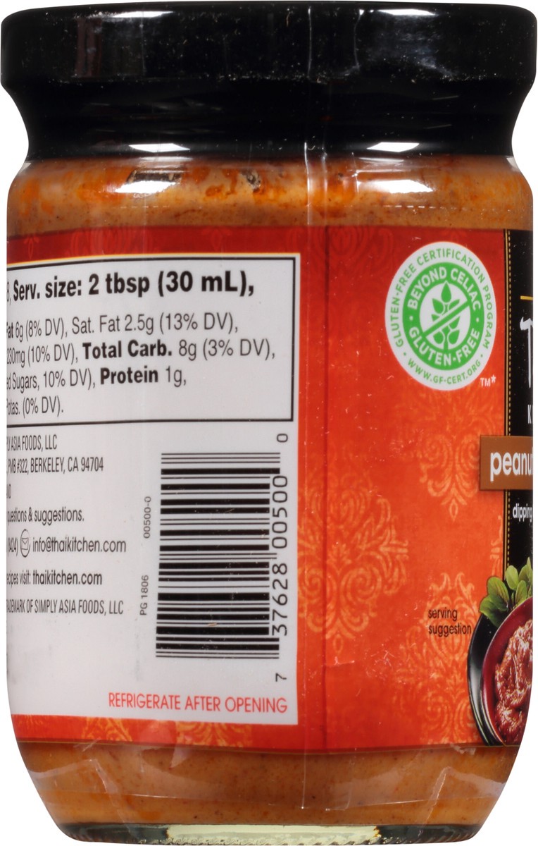 slide 4 of 7, Thai Kitchen Gluten Free Peanut Satay Sauce, 8 fl oz, 8 fl oz