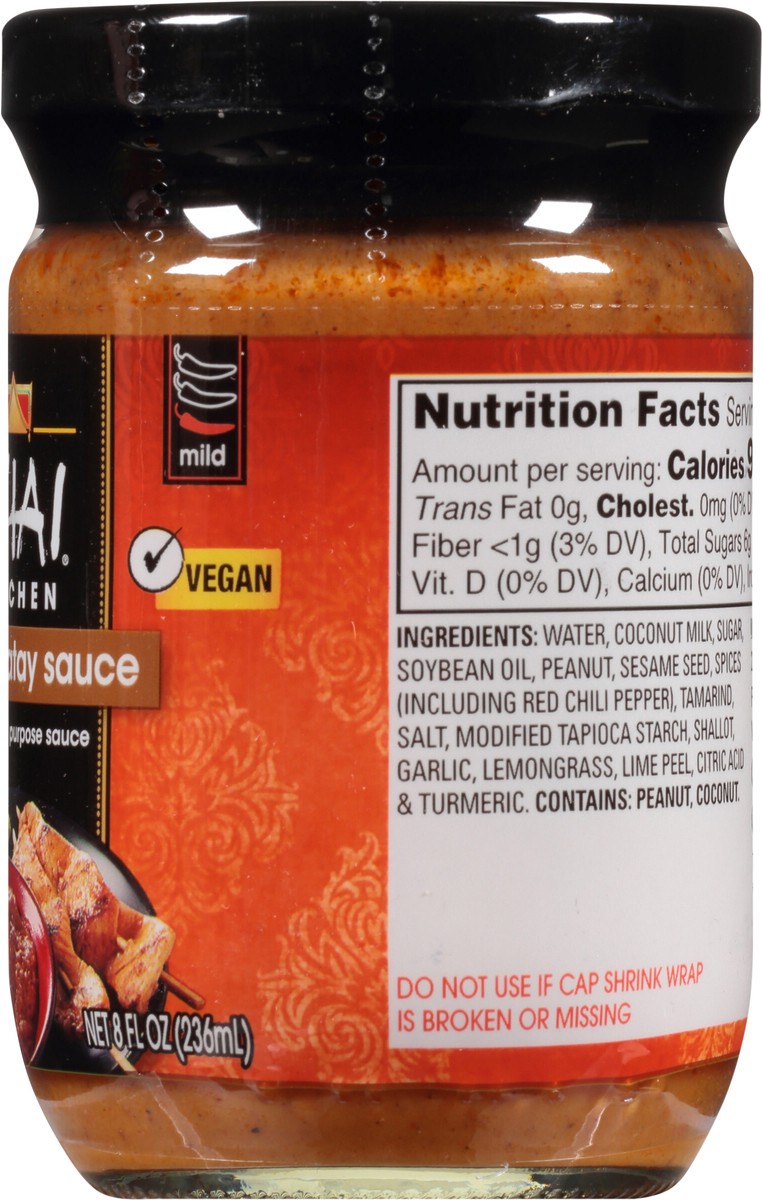 slide 5 of 7, Thai Kitchen Gluten Free Peanut Satay Sauce, 8 fl oz, 8 fl oz