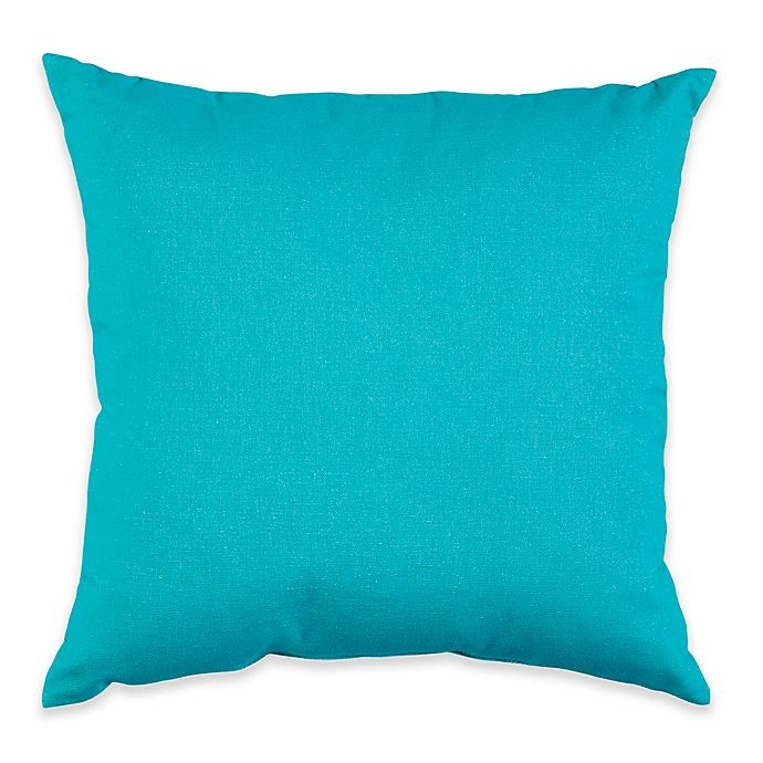 slide 1 of 2, Destination Summer Medford Solid Square Outdoor Throw Pillow - Ocean, 1 ct