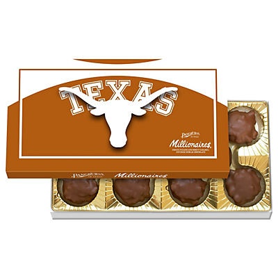 slide 1 of 1, Pangburn's Texas Longhorns Millionaires Chocolates, 9.75 oz