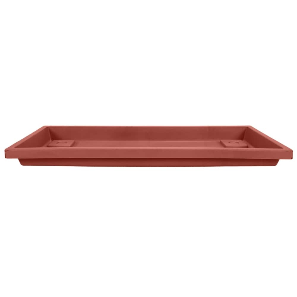 slide 1 of 1, Akro-Mils Venetian Flower Box Clay Saucer, 30 in