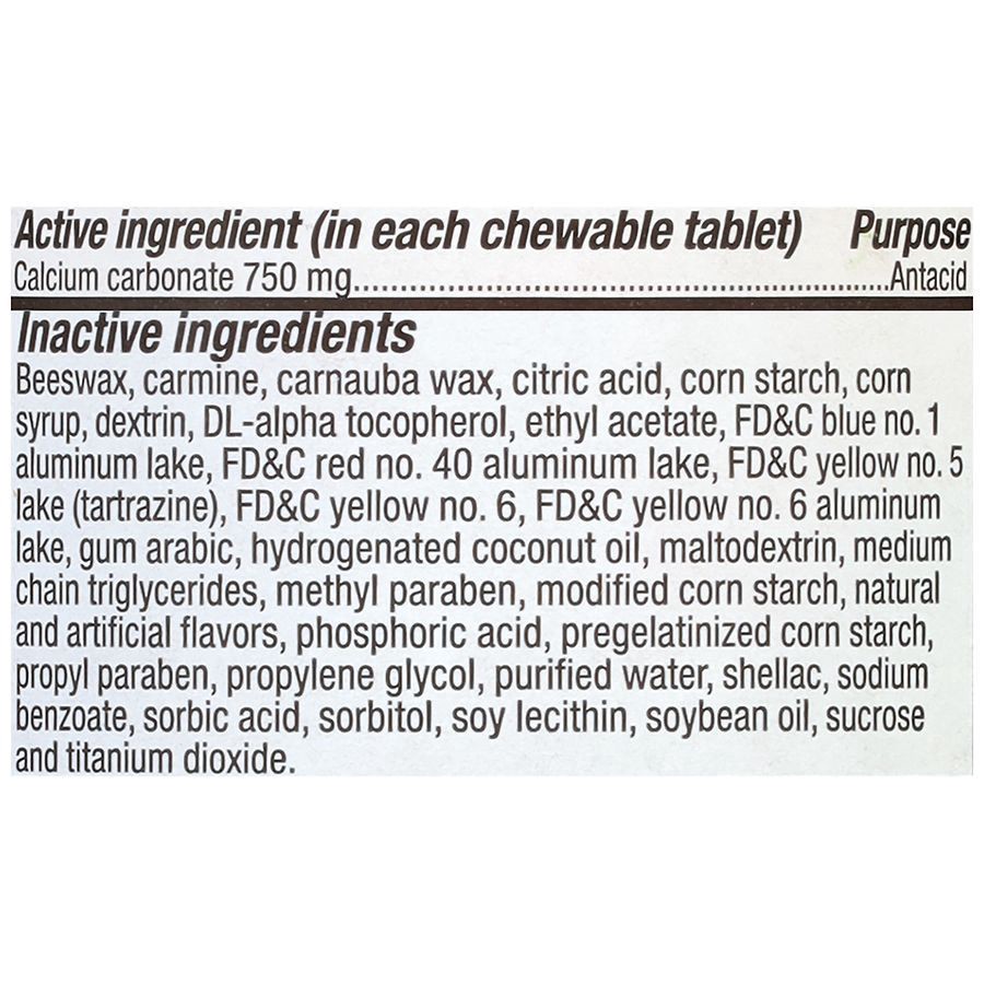 slide 5 of 5, Walgreens Extra Strength Antacid Flavor Chews Fruit, 90 ct