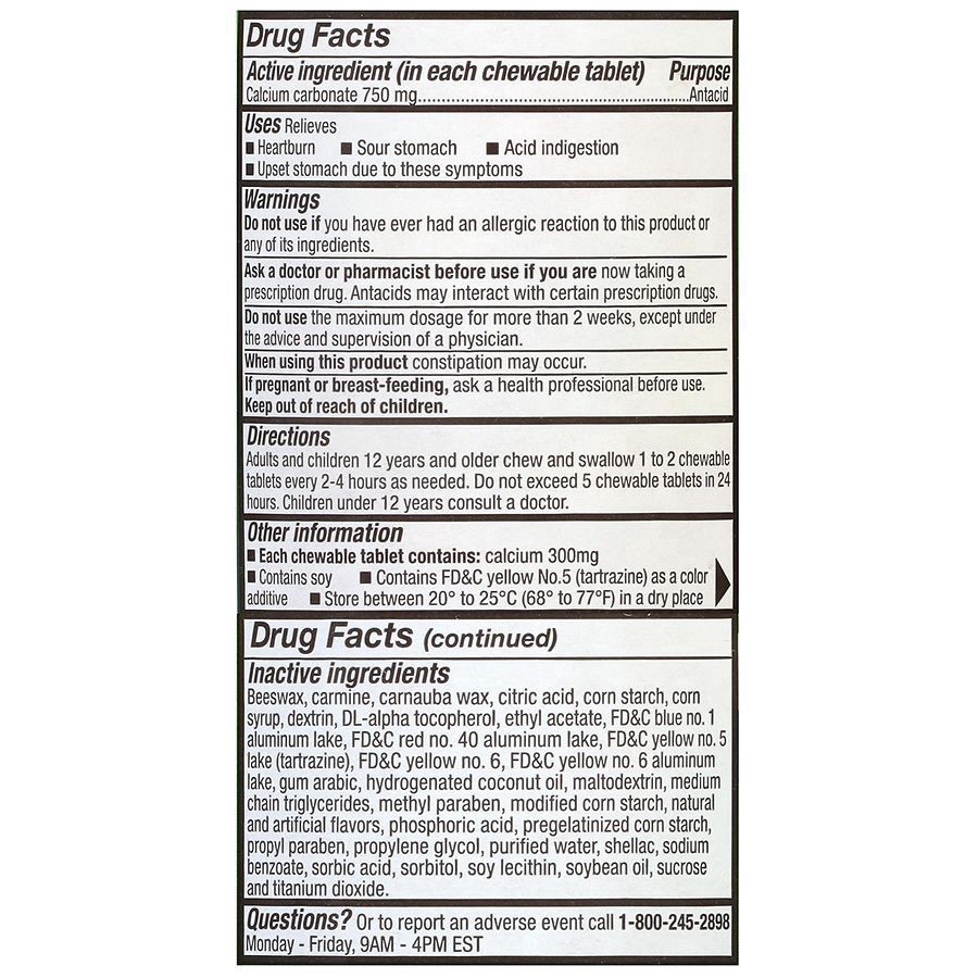 slide 4 of 5, Walgreens Extra Strength Antacid Flavor Chews Fruit, 90 ct