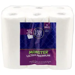 Best Yet Ultra Premium Monster Paper Towels, 6 Rolls