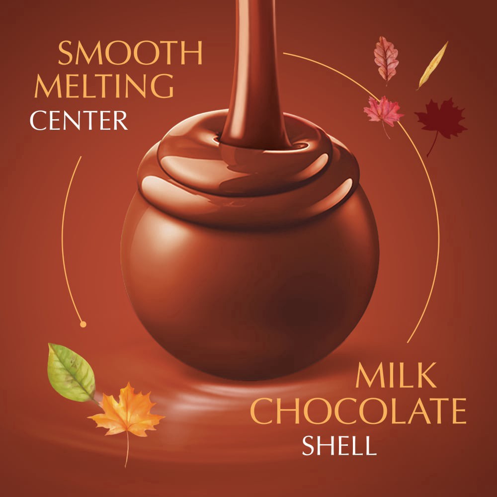slide 6 of 6, Lindt Lindor Pumpkin Spice Milk Chocolate Truffles, 5.1 oz
