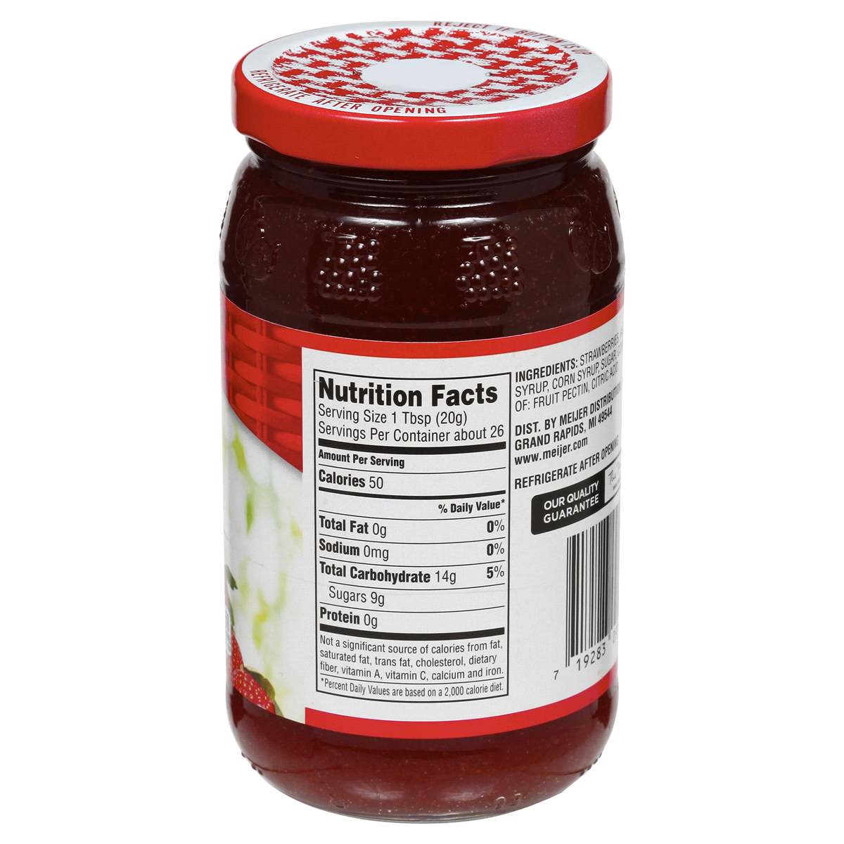 slide 3 of 3, Meijer Seedless Strawberry Jam, 18 oz